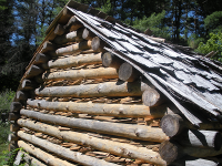 log cabin in the Blue Ridge