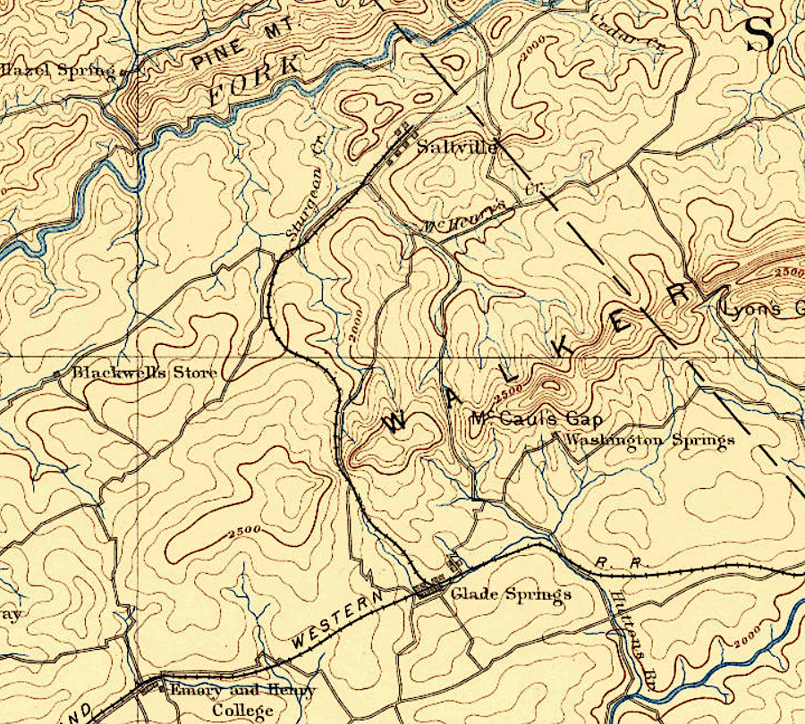 the Virginia and Tennessee Railroad built a spur to Saltville before the Civil War