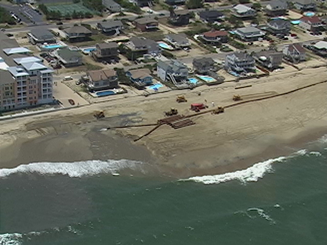 beach replenishment at Sandbridge in 2007