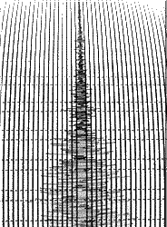 recording from seismometer