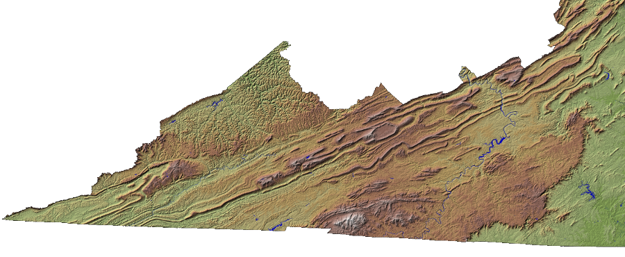 the different speed at which different rocks erode is the reason why Virginia has mountains today, though erosion will alter elevations only slightly within a human lifetime