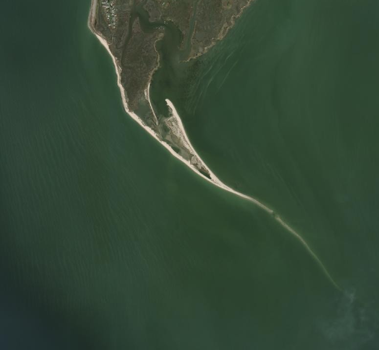 Tangier Island has lost its southern spit