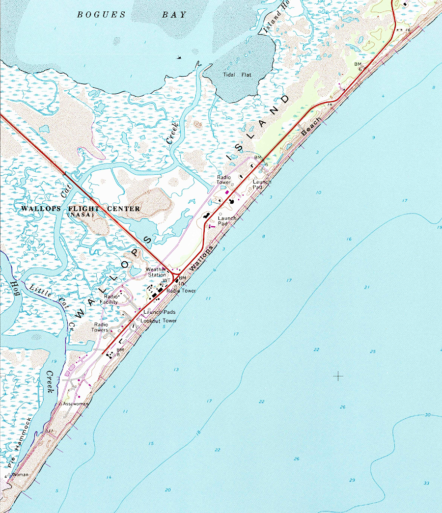 jetties were built perpendicular to the shoreline at Wallops Island to protect facilities from beach erosion