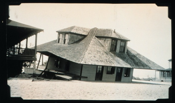 damage at Willoughby Spit after 1933 hurricane