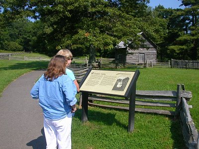 historical cabin on Blue Ridge Parkway