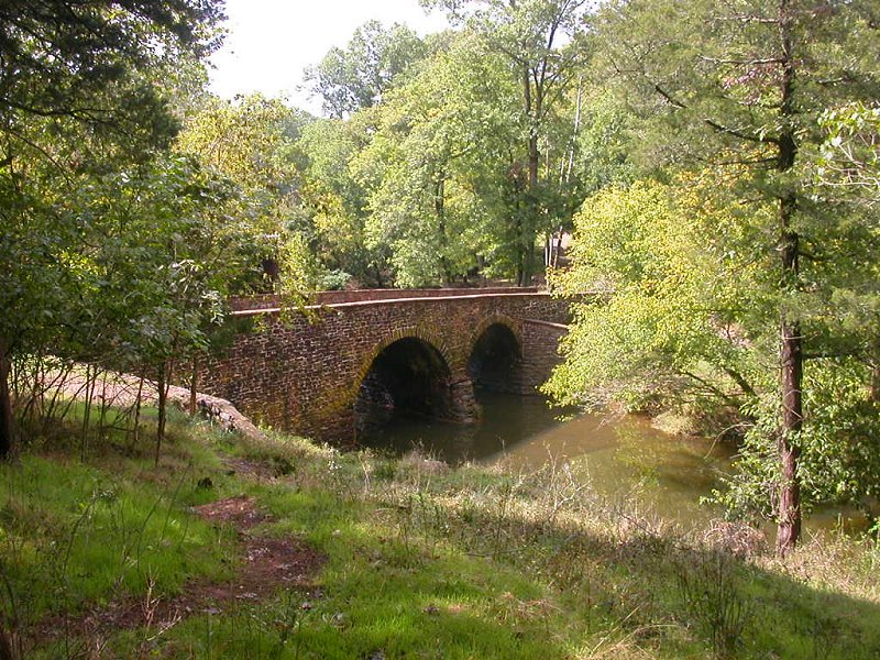Stone Bridge at Manassas National Battlefield Park - where there is no hunting allowed, despite an excessively-large deer herd damaging the vegetation