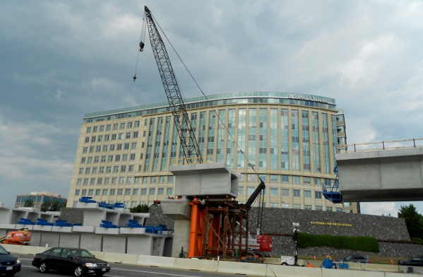 constructing the Silver Line at Tysons Corner, September 2011