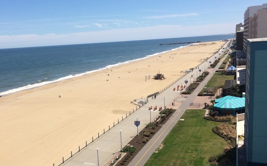 quartz grains that form Virginia Beach are remnants of the Appalachians