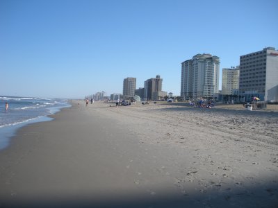 shoreline at Virginia Beach (where the mountains end up)