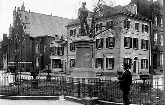 since 1889, the Appomattox statue in Old Town Alexandria at the intersection of Prince and South Washington streets has been a highly visible reminder of Virginia's Confederate past