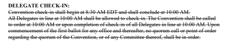 the normal convention process was altered in 2020 for the 5th District Republicans, eliminating the traditional interactions between attendees