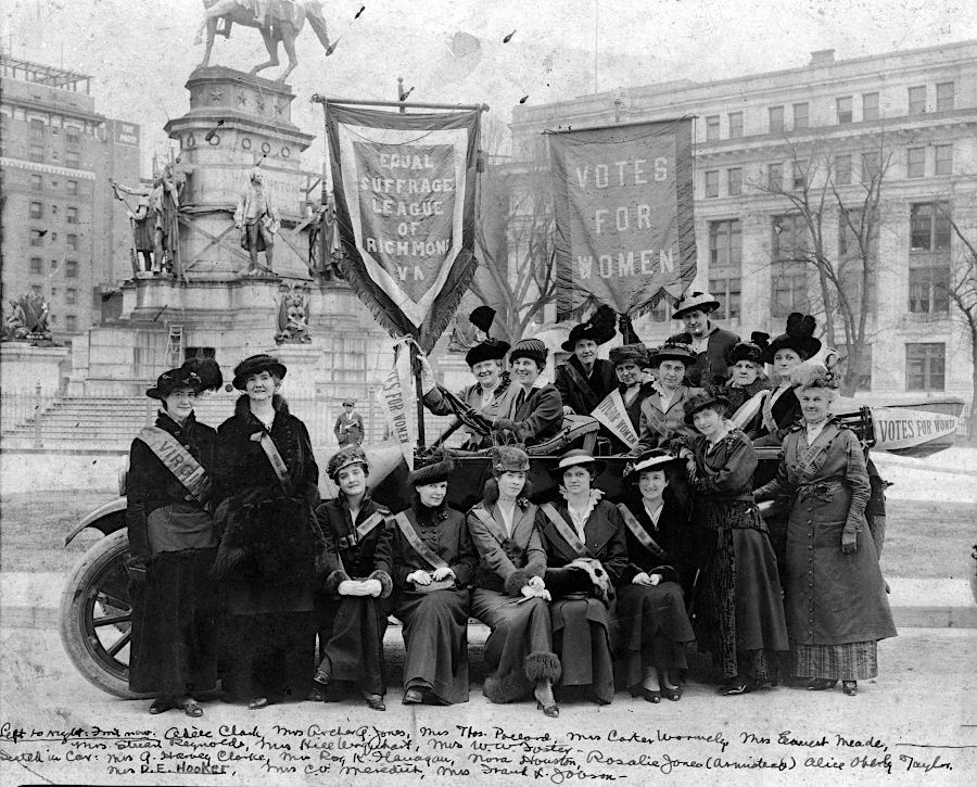 white, socially elite women formed the Equal Suffrage League chapter in Richmond