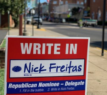 Del. Nick Freitas ran a successful write-in campaign in 2019 for the 30th District of the House of Delegates