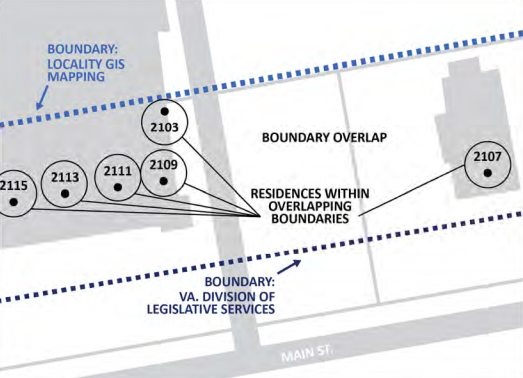 local registrars assign voters to precincts, but state boundaries and address data may be inconsistent with local decisions