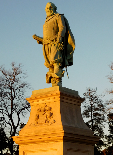 John Smith is the only colonist honored with a statute at Jamestown