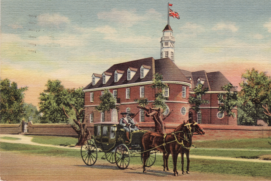 members of the House of Burgesses who met in the Capitol Building in Williamsburg were elected by white, Protestant males who owned at least 50 acres or a townhouse