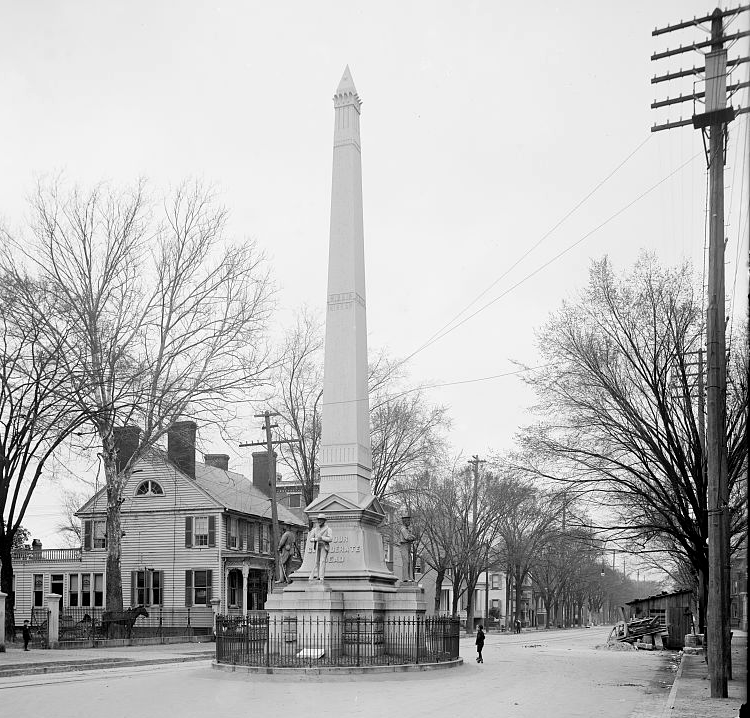 in 2015 the Portsmouth City Council, representing a city with a population with a majority who identified as Black or African American alone in the 2010 Census, sought to move the 19th Century monument To Our Confederate Dead from its prominent location at the corner of High and Court streets