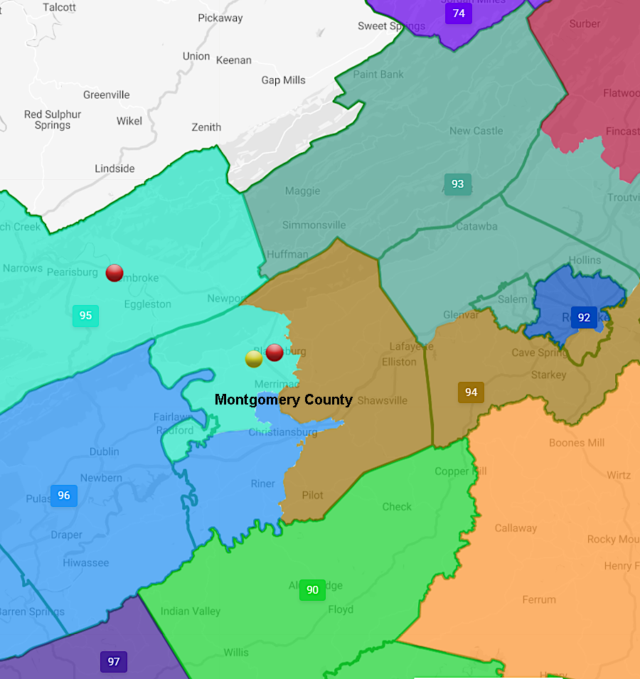 the collapse of the Virginia Redistricting Commission on October 8 meant that public comments on drafts, such as splitting Montgomery County into three House of Delegates districts, became irrelevant