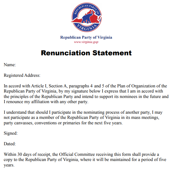 Republican leaders sought to ensure party loyalty from delegates to the 2021 unassembled convention, which was not possible if a state-run primary had been used for nominating statewide candidates