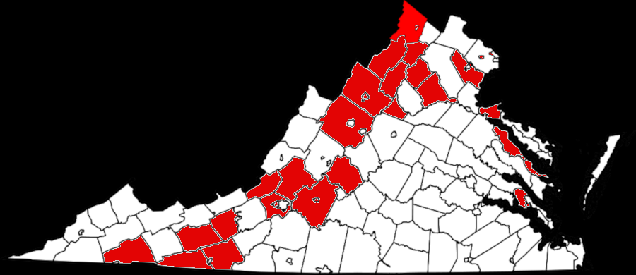 32 Virginia jurisdictions bailed out of oversight requirements in the 1965 Voting Rights Act