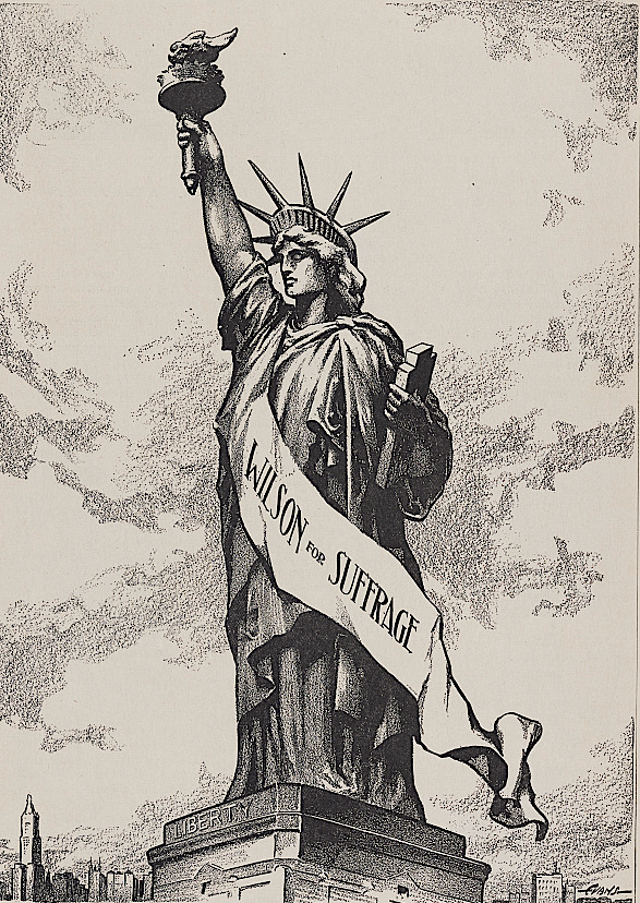 Carrie Chapman Catt convinced President Woodrow Wilson to support a woman's right to vote