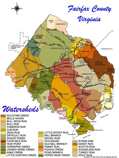 Fairfax County watersheds