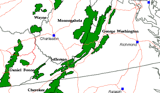 National Forests in Virginia