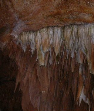 cave formations (speleothems) at Grand Caverns (Rockbridge County)