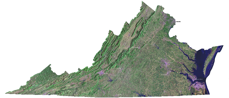 LANDSAT image of Virginia
