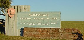 Manassas Battlefield sign