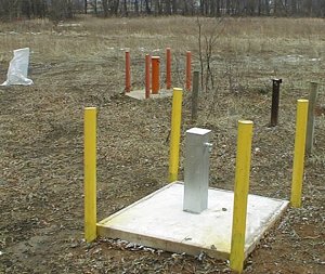 test well for contaminants at Occoquan Bay National Wildlife Refuge