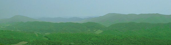 looking west at Page Valley and Massanutten Mountain, from near Big Meadows on Skyline Drive