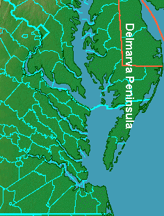 Tidewater county boundaries