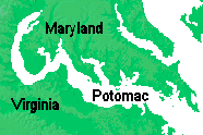 shape of Potomac River