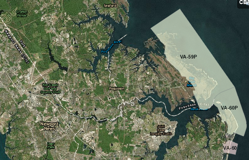 Plum Tree Island Unit VA-59A is designated as an Otherwise Protected Area in the Coastal Barrier Resources System