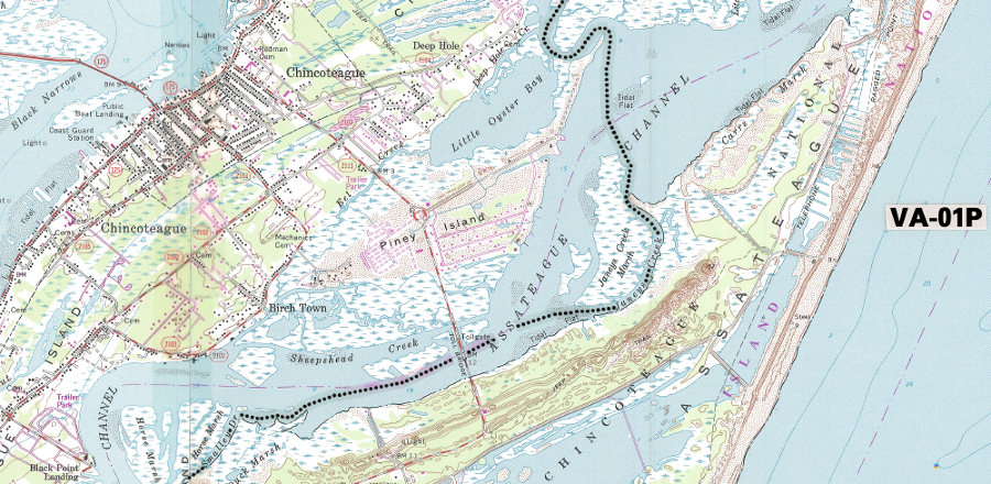 already-developed properties, such as Chincoteague Island, were excluded from the Coastal Barrier Resources System when it was first created in 1982