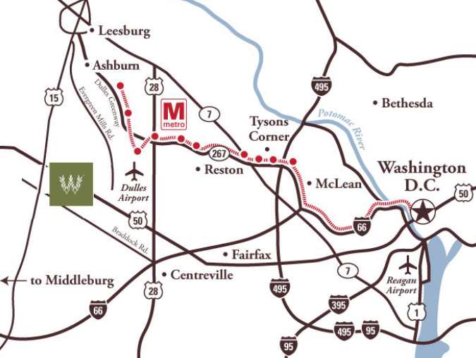 in 2017, the Willowsford subdivisions on Route 50 in Loudoun were advertising the future Metrorail extension north of Dulles airport
