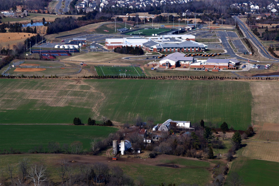 the Prince William School Board built Patriot High School in the Rural Area