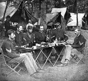 Noncommissioned officers' mess of Co. D, 93d New York Infantry