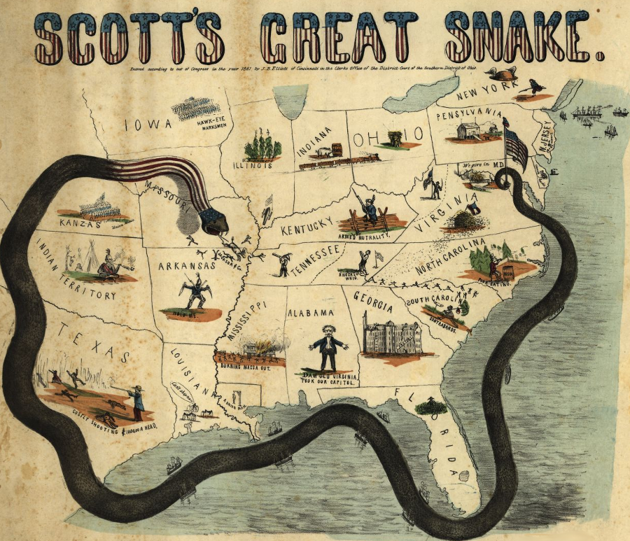 the Anaconda Plan assumed a long-term conflict in which Confederate resources would be exhausted, rather than quick victory
