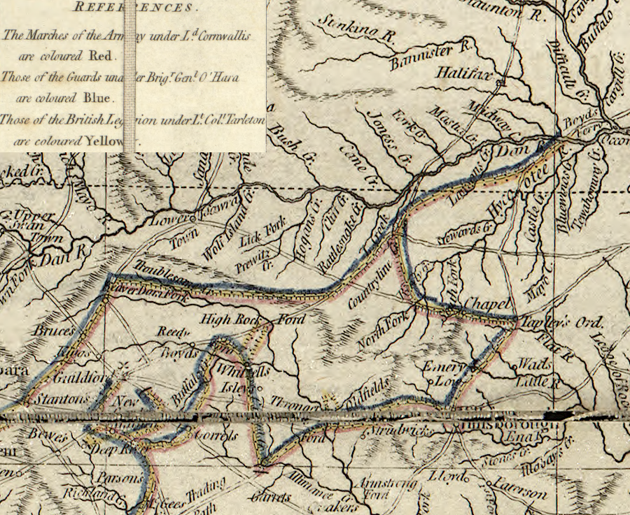 Lord Cornwallis chased General Nathaniel Green to the Dan River, before marching back into North Carolina and then fighting at Guilford Courthouse