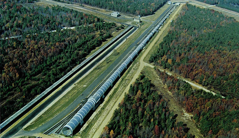 the Conical Shock Tube allowed technicians at Dahlgren to use conventional explosives to test the effects of a nuclear blast