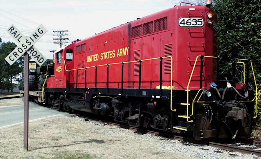 since 2003, civilian contractors have operated trains at Joint Base Eustis-Langley