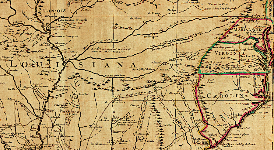 the French claimed the Ohio River Valley was part of Louisiana and initially defined the Susquehanna River as the western edge of Pennsylvania