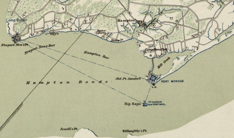 Fort Wool (originally named Fort Calhoun) was renamed in 1862 to honor General John Wool, the Union Army officer who captured Norfolk