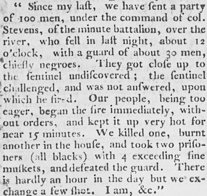 before the December 9 battle at Great Bridge, there was constant fighting between the Virginia militia and loyalists, British Regulars, and men who had escaped slavery