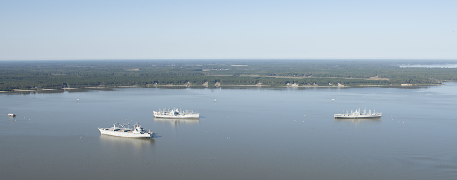 James River Reserve Fleet in 2020