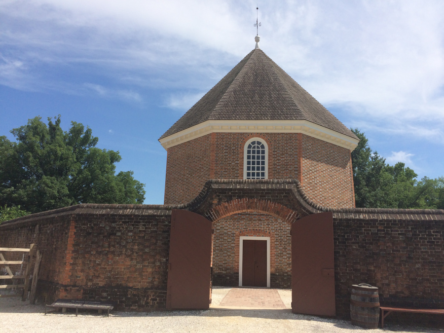 the Magazine in Williamsburg stored gunpowder, which Lord Dunmore removed in April 1775