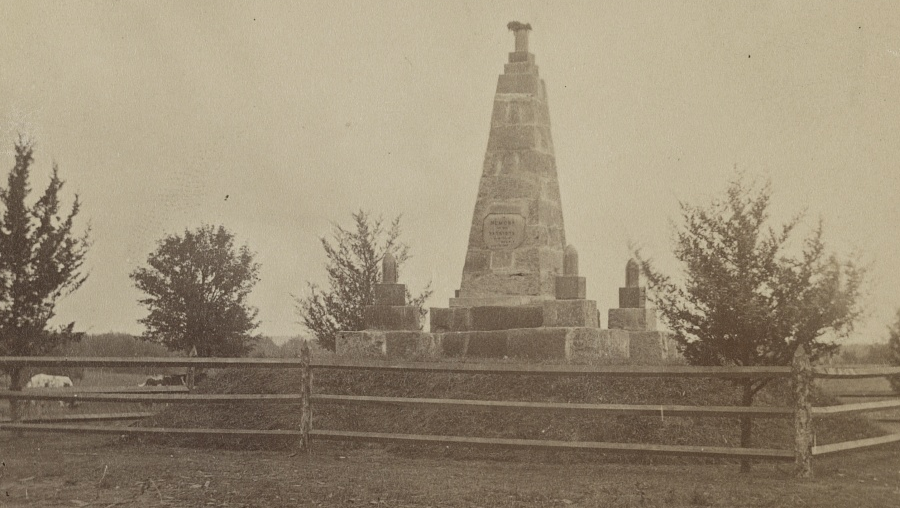 Union-built monument at Manassas Battlefield