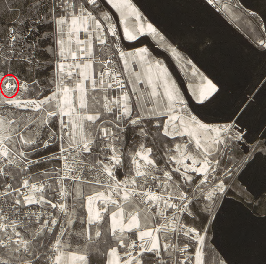 Arlington Experimental Farm in 1928 (Arlington House circled in red)